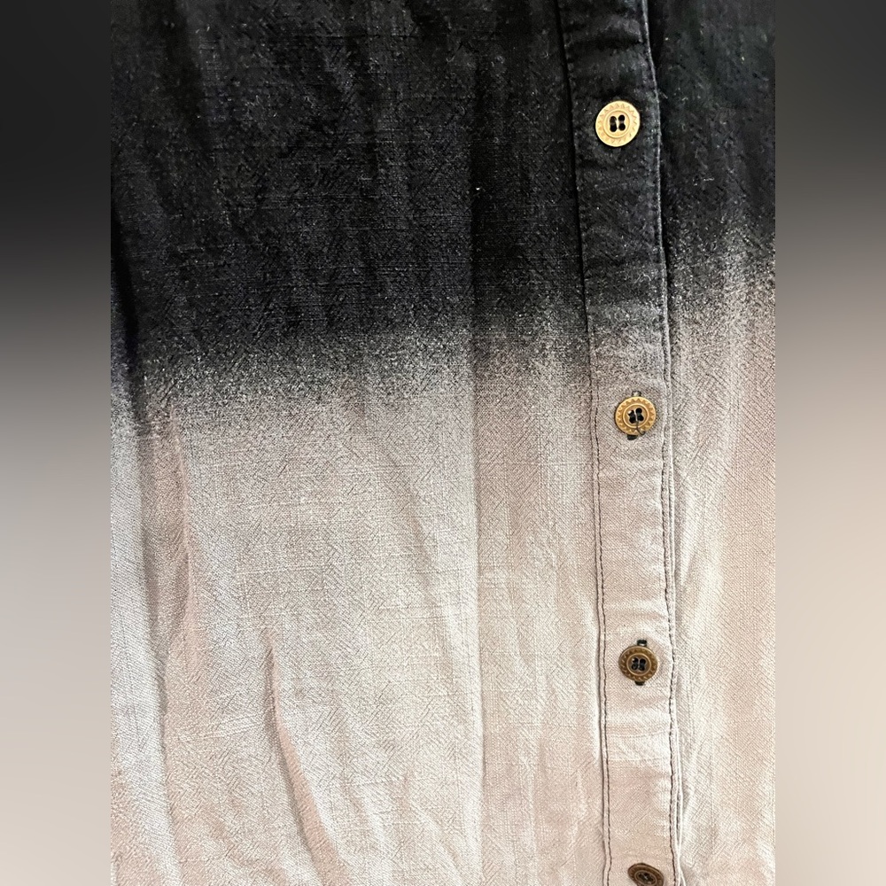 Umgee Black and White Button Up Dress   Size - S - Picture 6 of 9